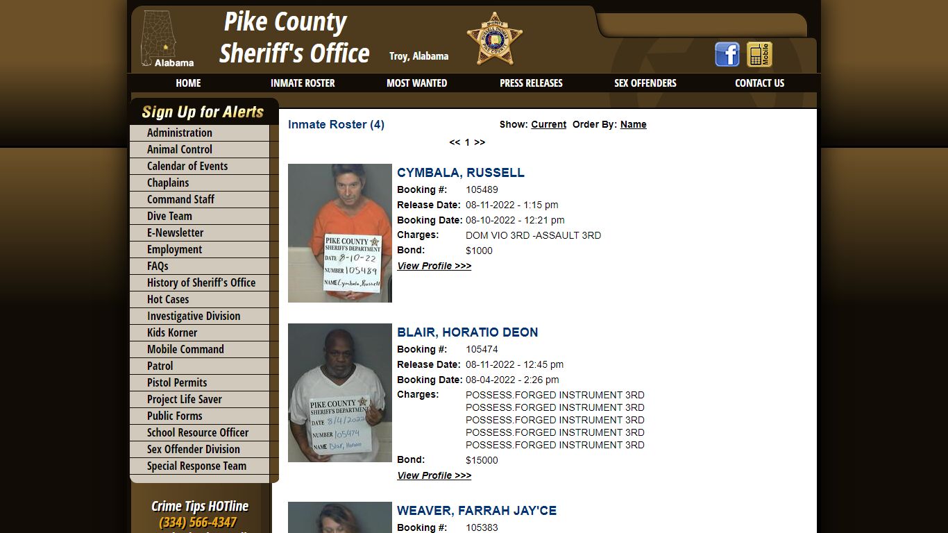 Inmate Roster - Pike County Sheriff's Office